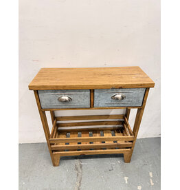 Industrial Wood Console