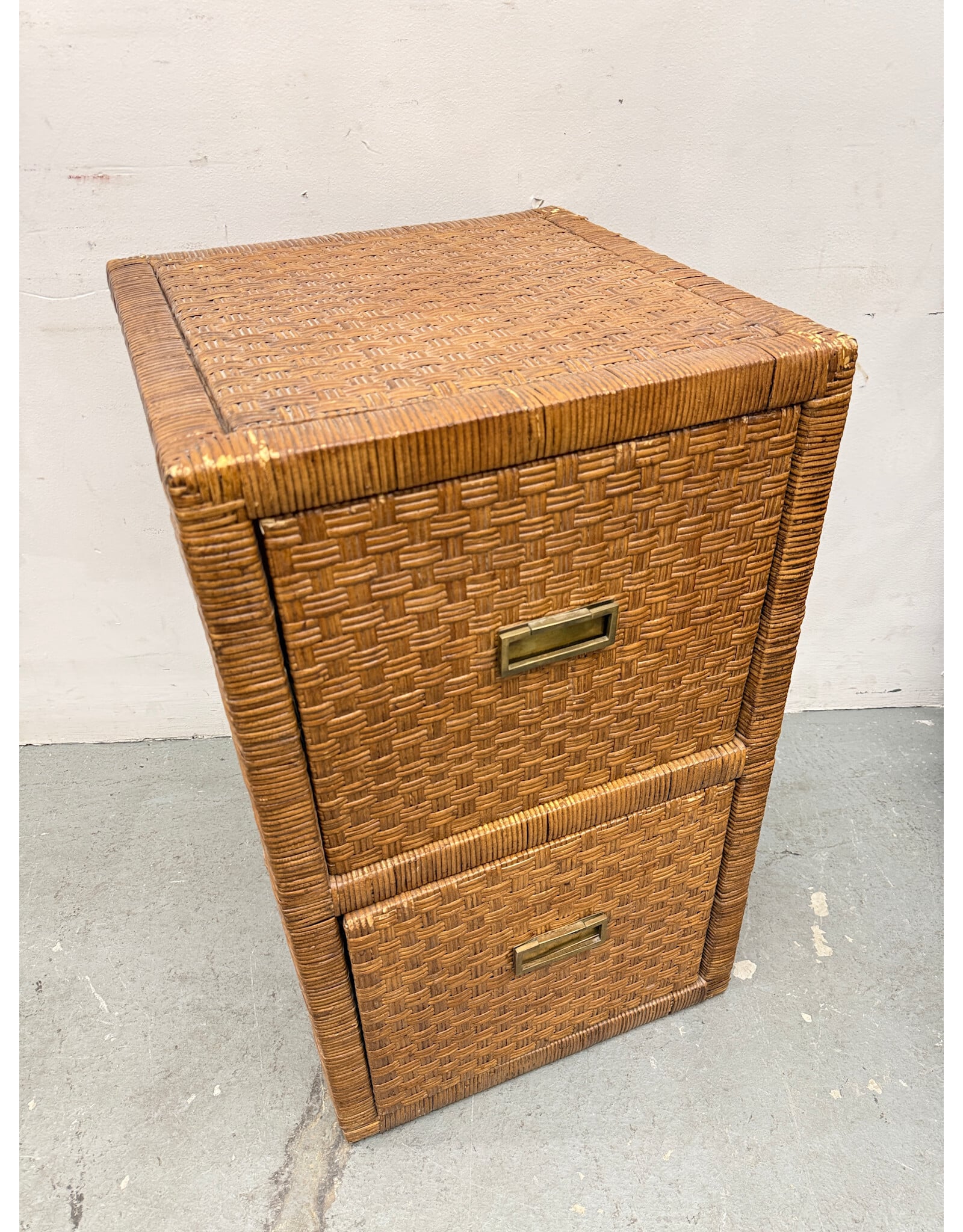 Wicker Filing Cabinet