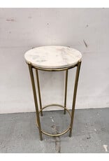 Gold and Marble Side Table