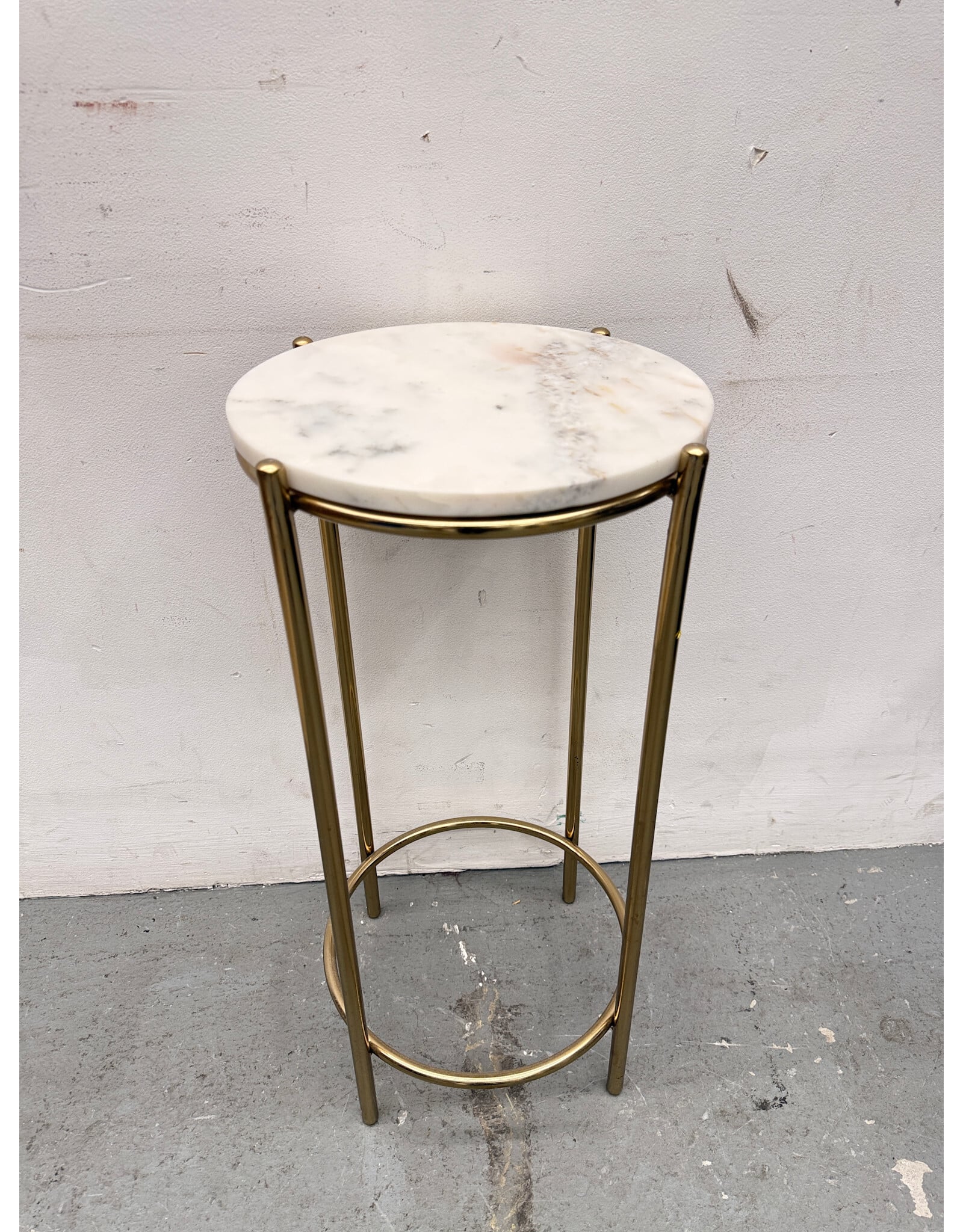 Gold and Marble Side Table