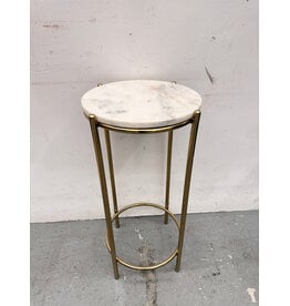 Gold and Marble Side Table