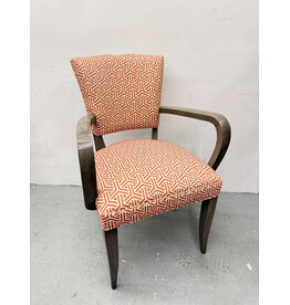 Geometric Chairs in Orange and White