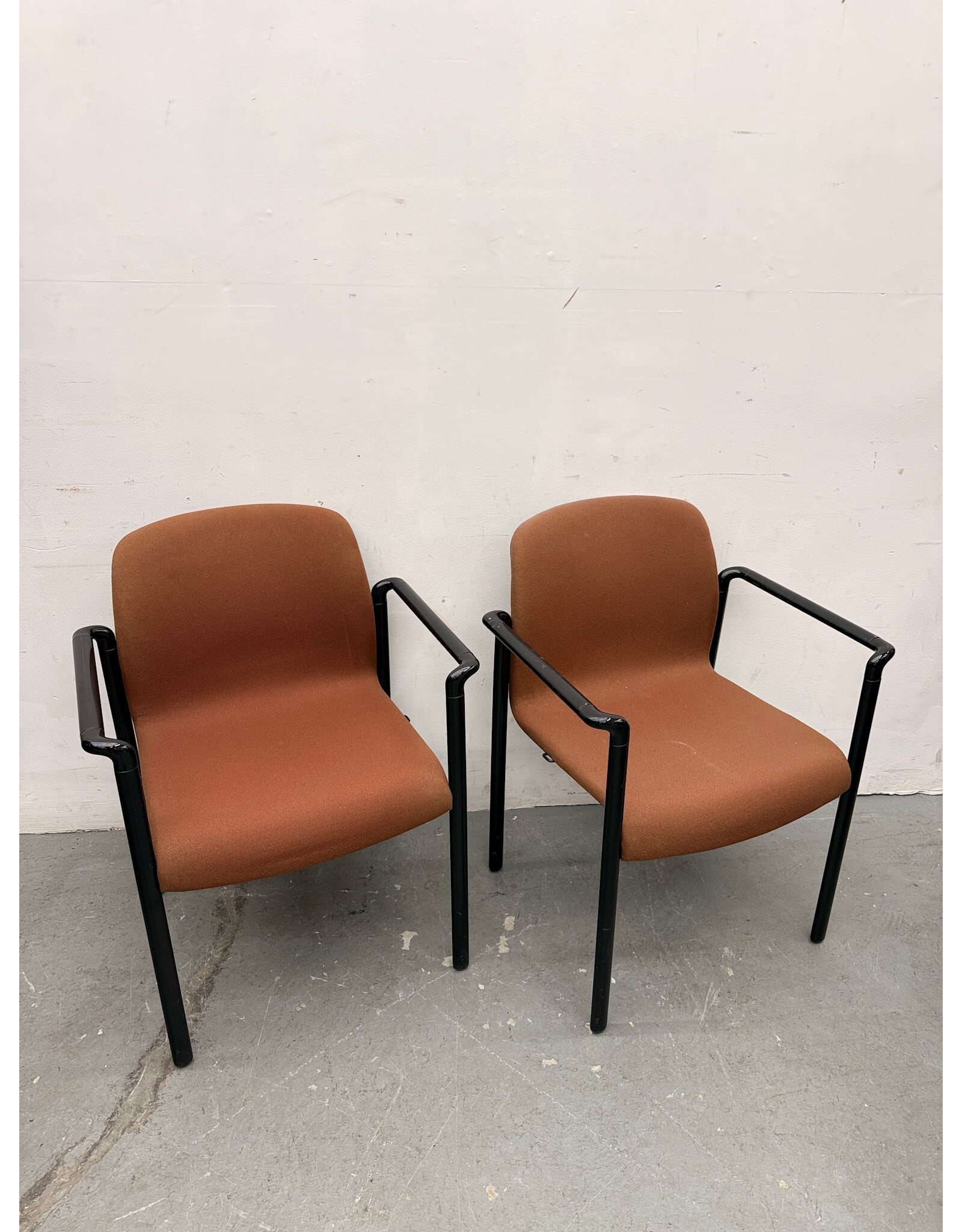 "But We Reserved the Conference Room" - Burnt Orange Herman Miller Chair