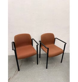 "But We Reserved the Conference Room" - Burnt Orange Herman Miller Chair