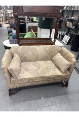 Beige Paisley Loveseat