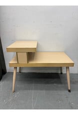 Blonde Double Decker MCM Side Table