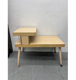 Blonde Double Decker MCM Side Table