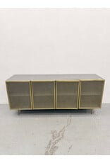 Cb2 Trace Brass Mesh Credenza