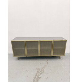 Cb2 Trace Brass Mesh Credenza