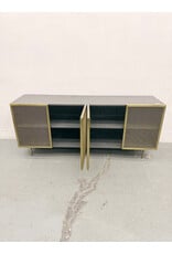 Cb2 Trace Brass Mesh Credenza