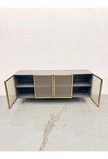 Cb2 Trace Brass Mesh Credenza