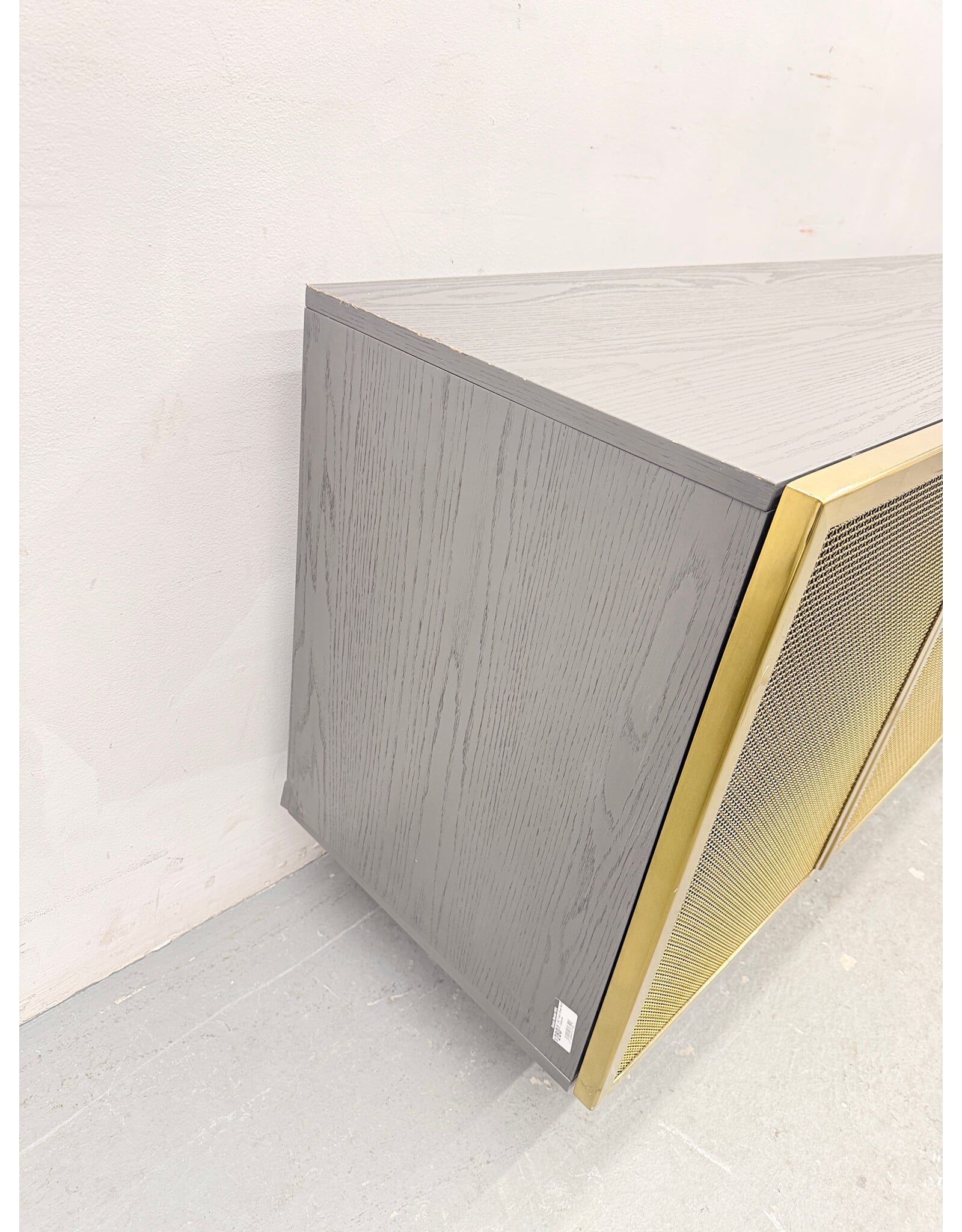 Cb2 Trace Brass Mesh Credenza