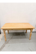 Farmhouse Natural Wood Dining Table