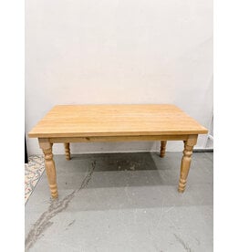 Farmhouse Natural Wood Dining Table
