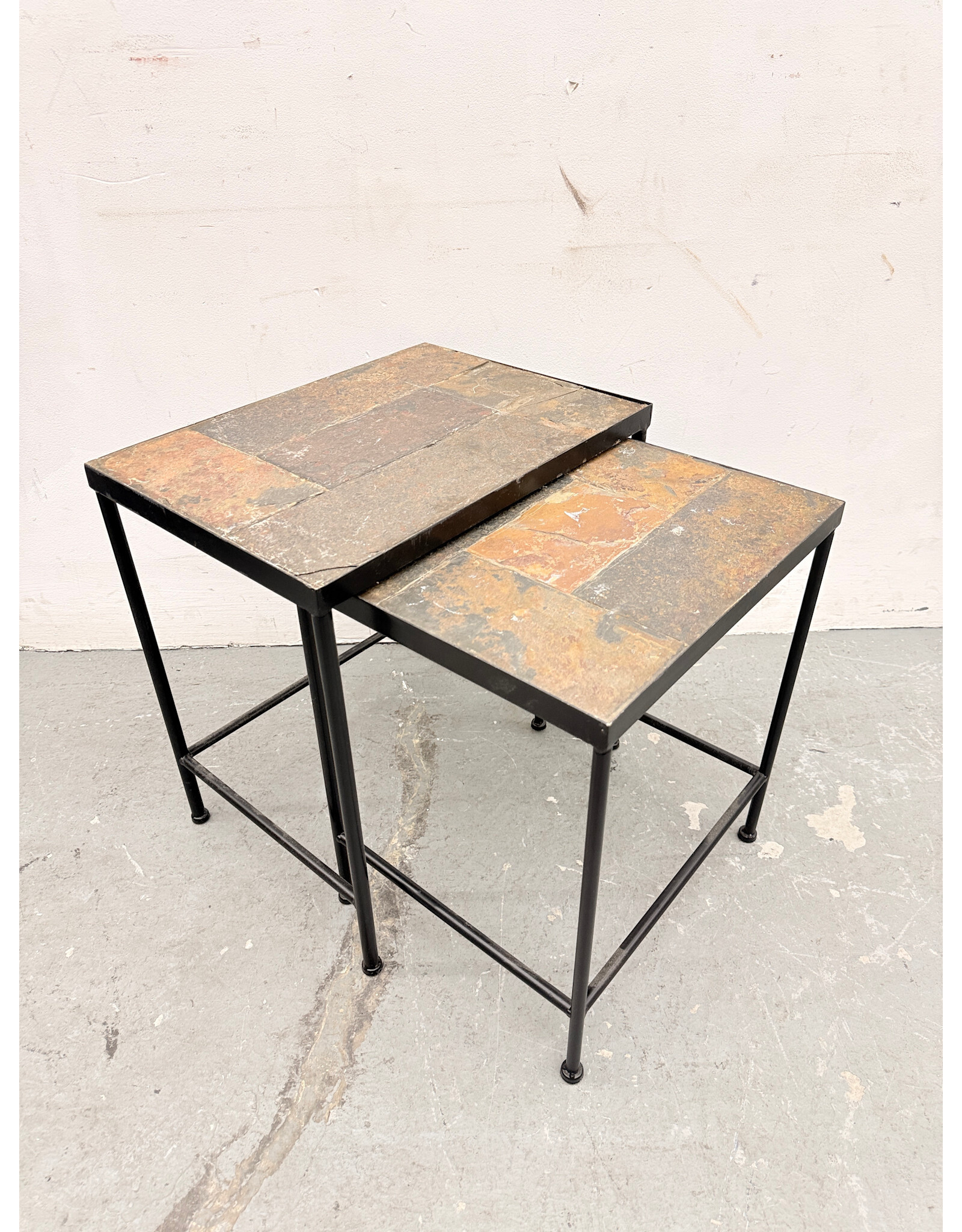 Solid Real Stone Top, Nesting Table