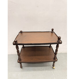 Vintage Oak Tea Cart