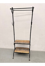Calvert Aged Metal 4-Hook Coat Stand