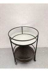 ABC Carpet and Home Round Mirrored Side Table