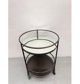 ABC Carpet and Home Round Mirrored Side Table