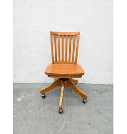 Pottery Barn Kids Wooden Rolling Office Chair