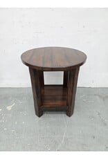 Pottery Barn Benchwright Round Wooden Side Table