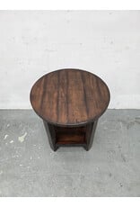 Pottery Barn Benchwright Round Wooden Side Table