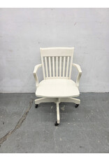 Williams Sonoma White Rolling Office Chair