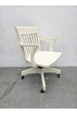 Williams Sonoma White Rolling Office Chair