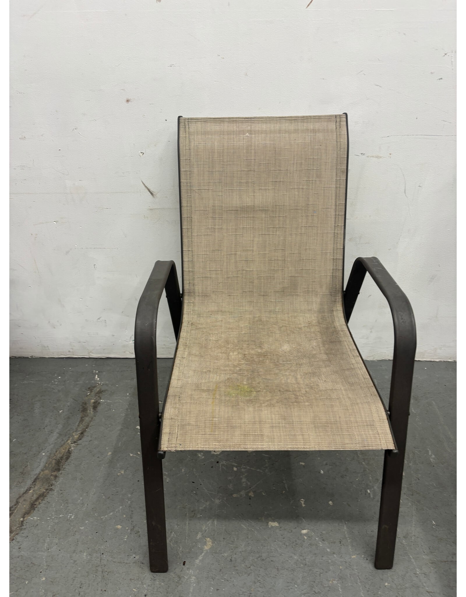 We Were Artists Sling Patio Chair in Taupe