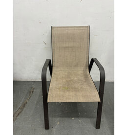 We Were Artists Sling Patio Chair in Taupe