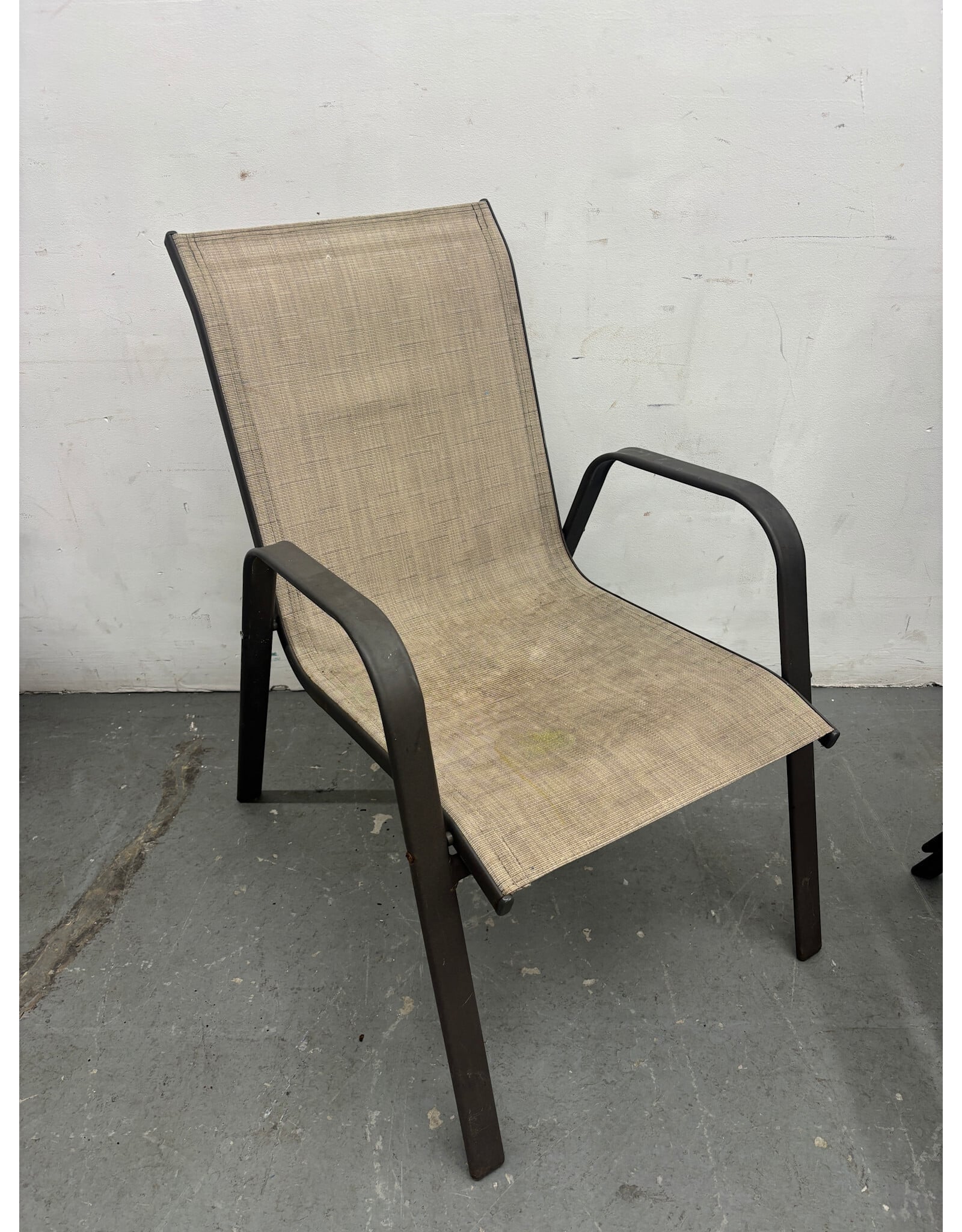 We Were Artists Sling Patio Chair in Taupe