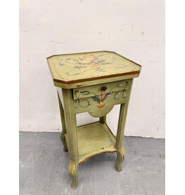 Papillons Vintage French Painted Side Table