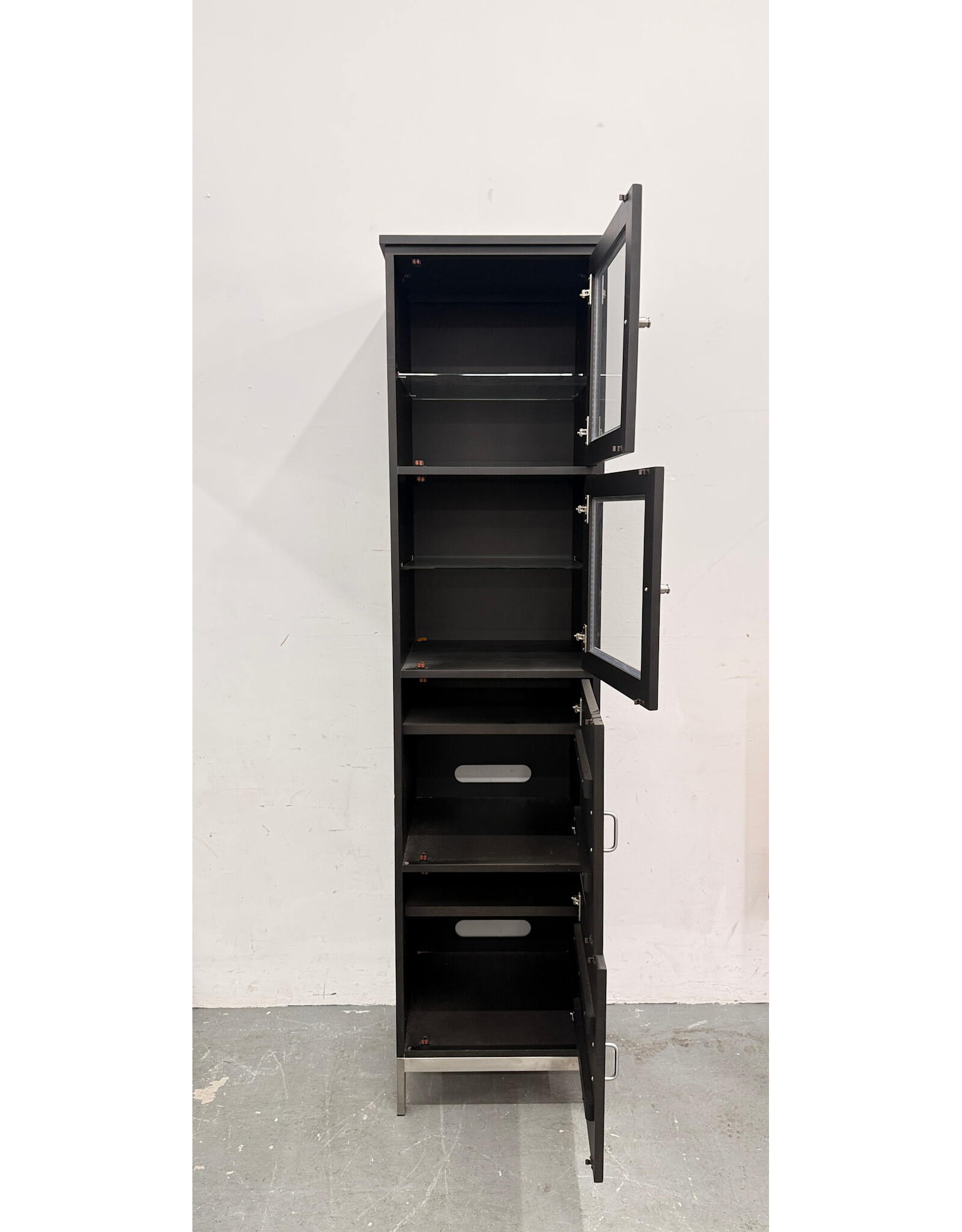 Room & Board Black Narrow Bookcase