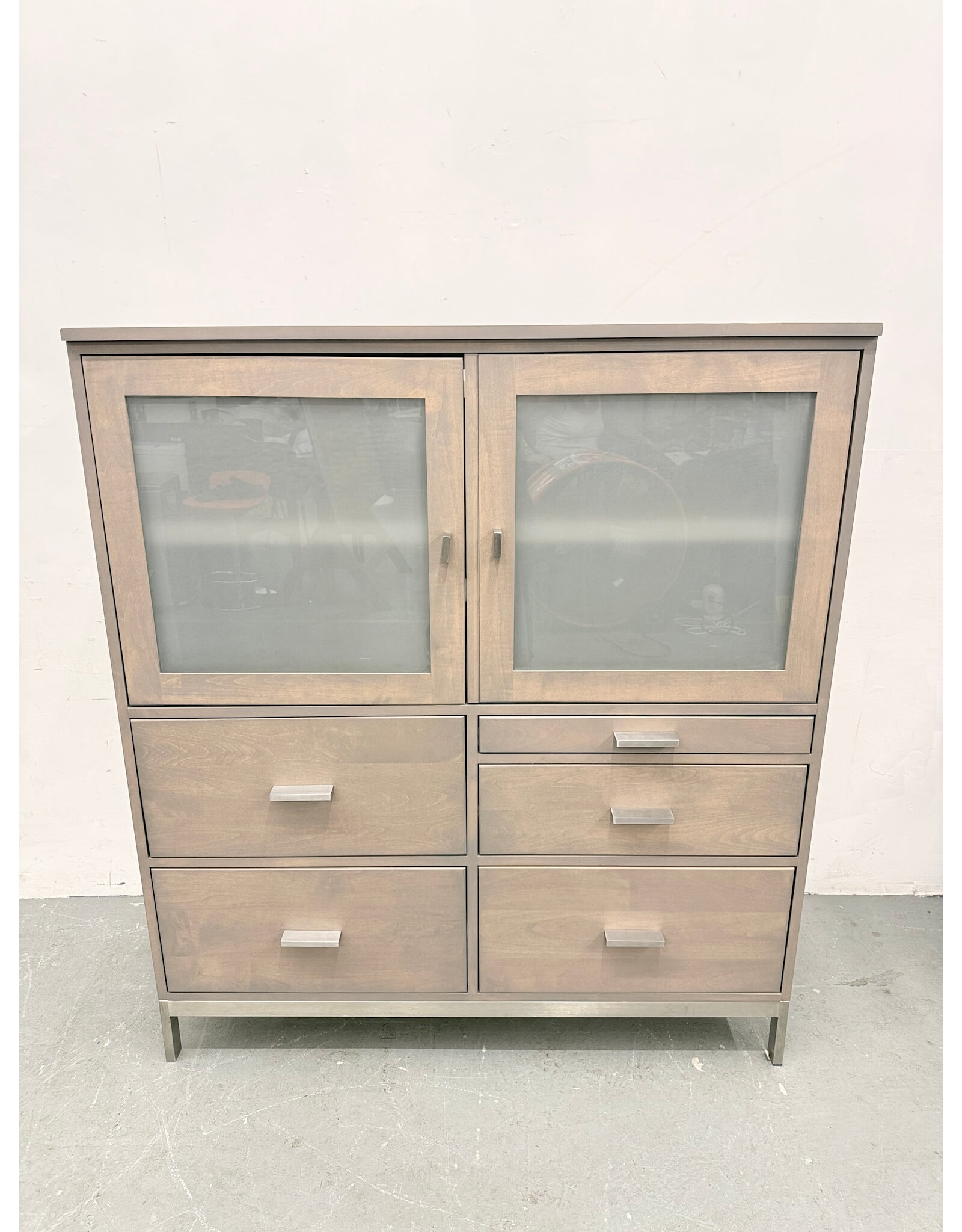 Room & Board Washed Gray Wardrobe