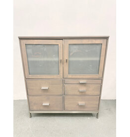 Room & Board Washed Gray Wardrobe