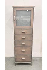 Room & Board Washed Gray Media Cabinet