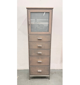 Room & Board Washed Gray Media Cabinet