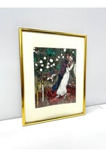 The Three Candles by Marc Chagall, framed print