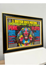 Framed Vintage British Rock Meeting Festival Poster, 1973