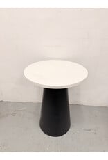 White Marble Geometric Side Table