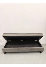 Modern Grey Storage Ottoman