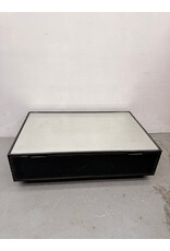 Restoration Hardware large Rectangular Coffee Table with Glass Top