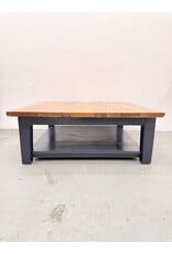 Rustic Wooden 2-Tier Coffee Table