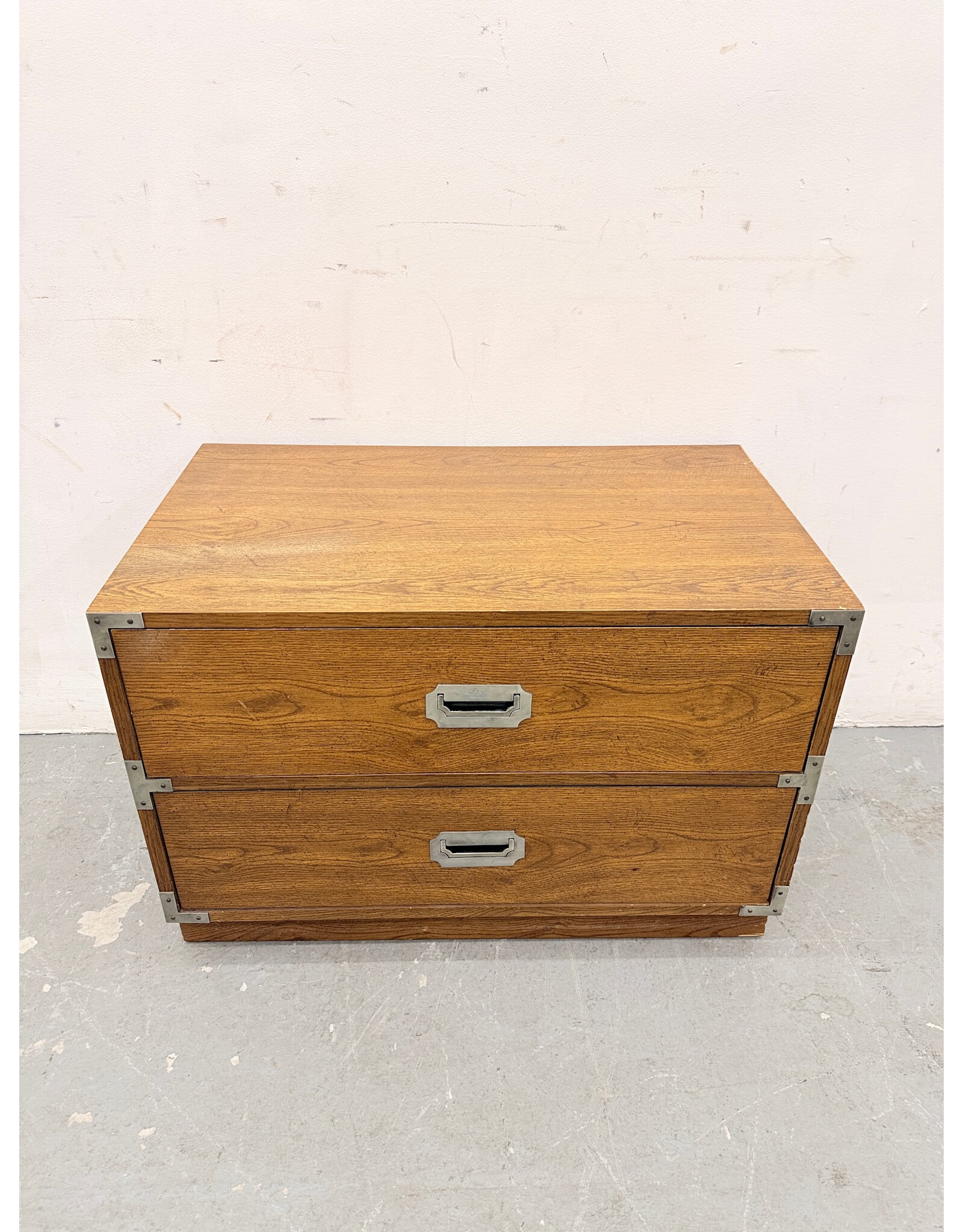 Bernhardt English Campaign Style 2-Drawer Chest