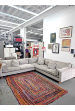 Grey Modern L-Shaped Sectional Sofa