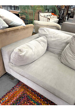 PS Grey Modern L-Shaped Sectional Sofa