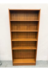 Warm Wood 5-Shelf Bookcase