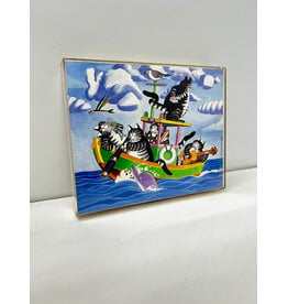 Captain Cat from Kliban's Cats, framed print