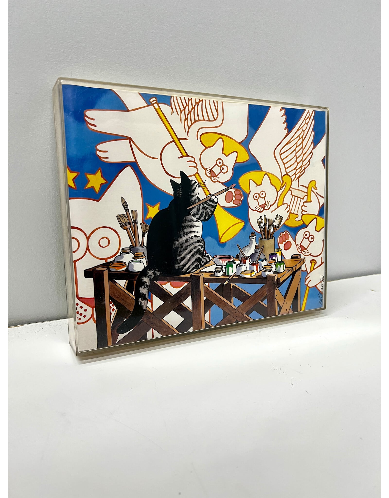 Creating Angels from Kliban's Cats, framed print