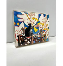 Creating Angels from Kliban's Cats, framed print